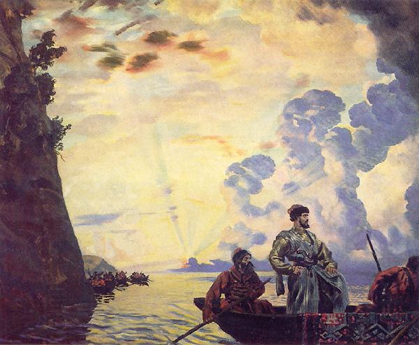 Boris Kustodiev Stepan Razin China oil painting art